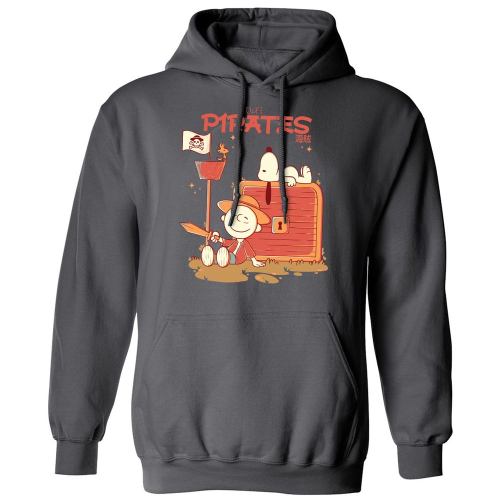 Classic Unisex Hoodie - LE7QYWUP - Charcoal - 7