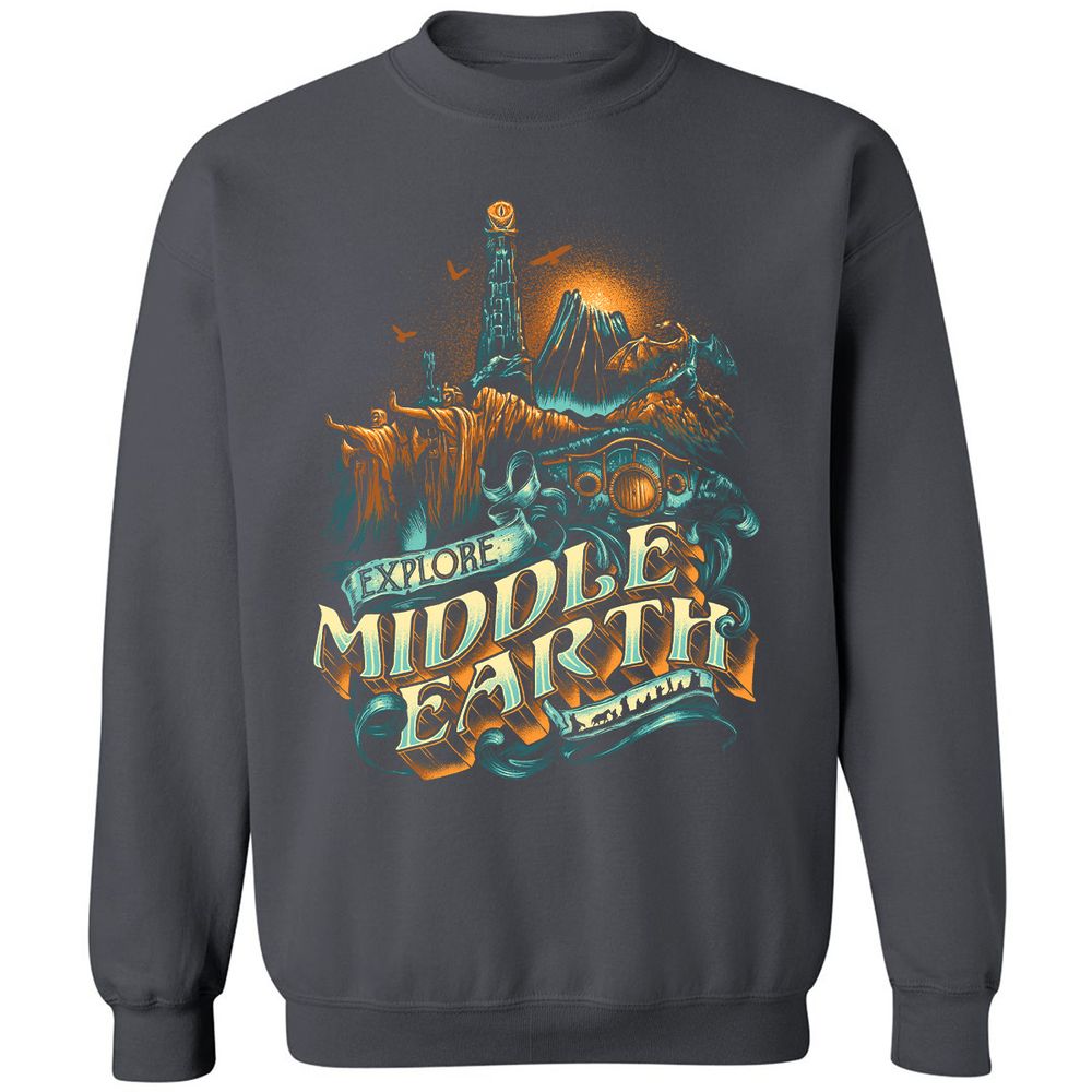 Classic Unisex Sweatshirt - KTCUDV19 - Charcoal - 7