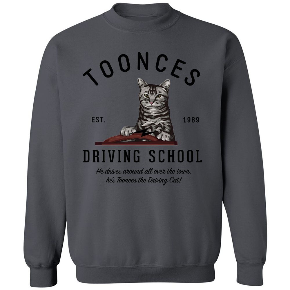 Funny Cat Driving School - Charcoal - 7