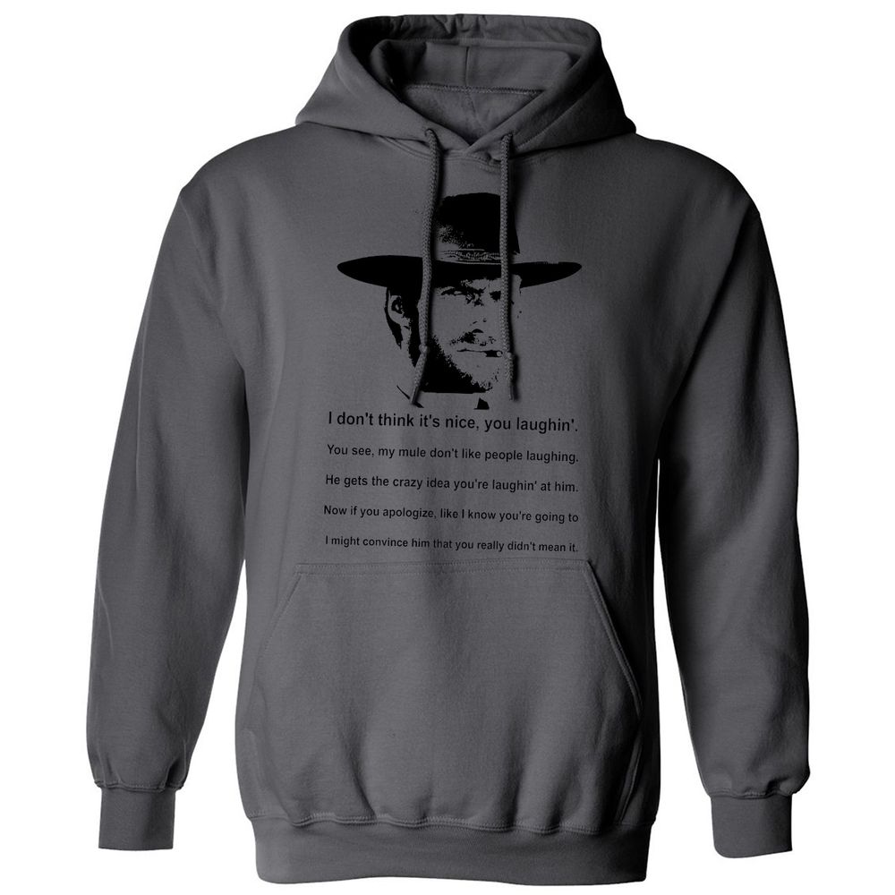 Clint Eastwood Mule Quote - Charcoal - 7