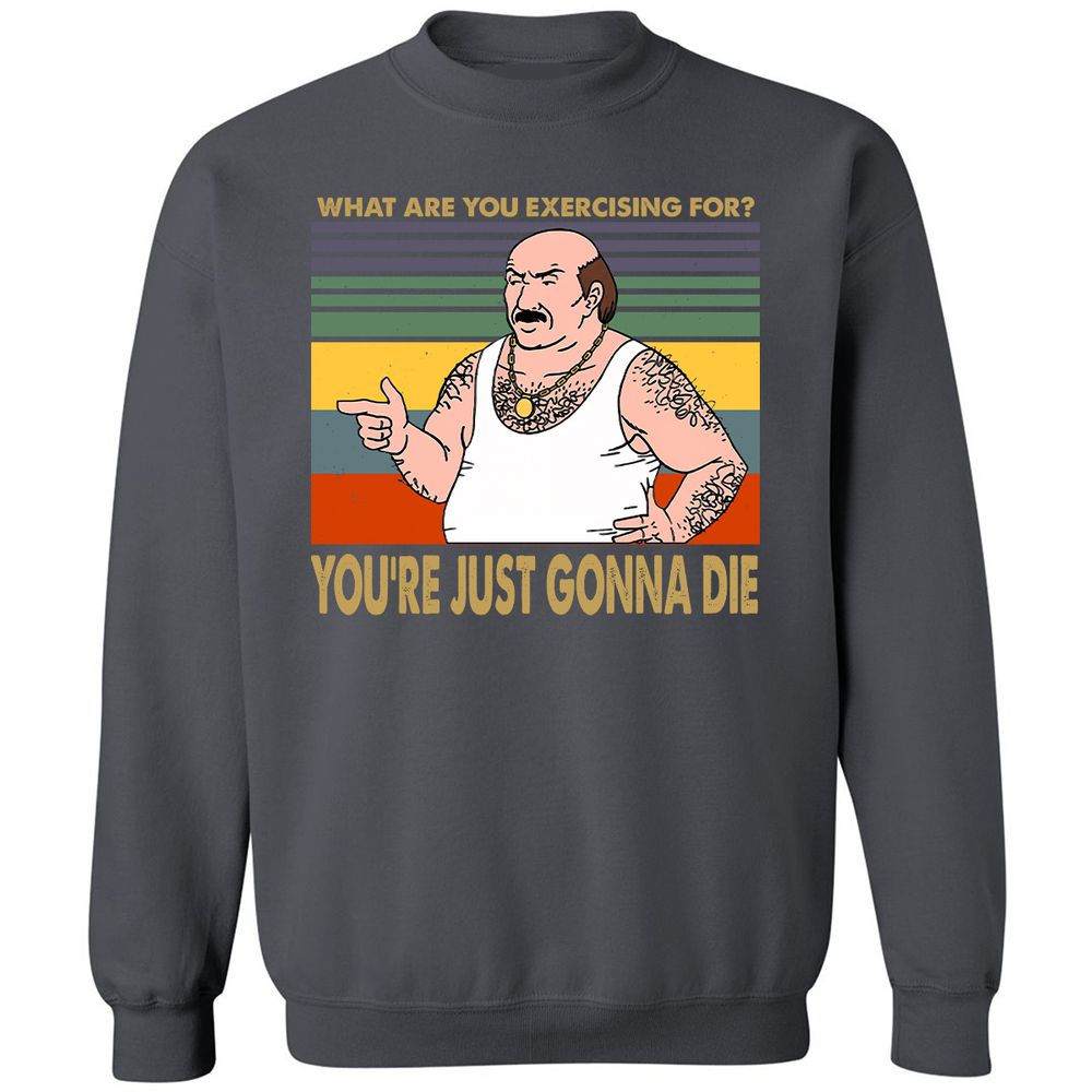 Classic Unisex Sweatshirt - S8P69CRE - Charcoal - 7