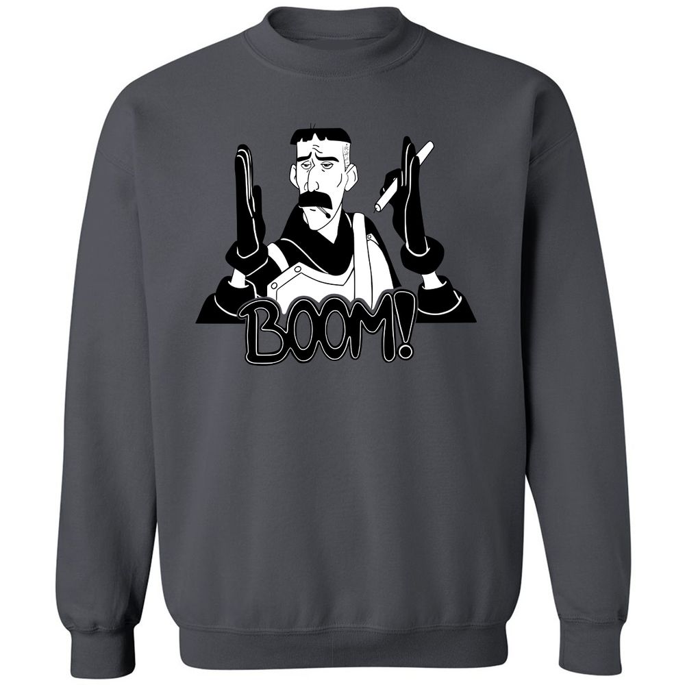 Classic Unisex Sweatshirt - LRGQT1U6 - Charcoal - 7