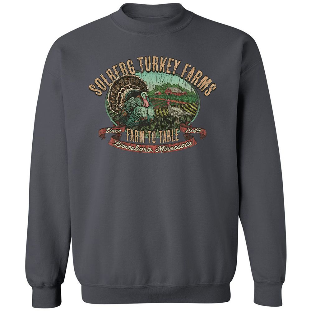 Vintage Turkey Farm Thanksgiving - Charcoal - 7