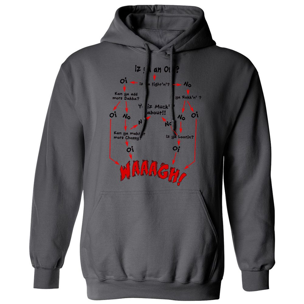 Classic Unisex Hoodie - D29QAR56 - Charcoal - 7