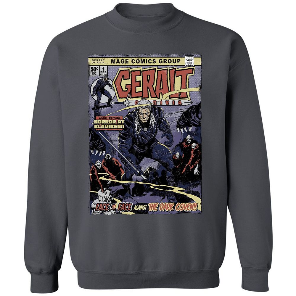 Classic Unisex Sweatshirt - QVMH183W - Charcoal - 7