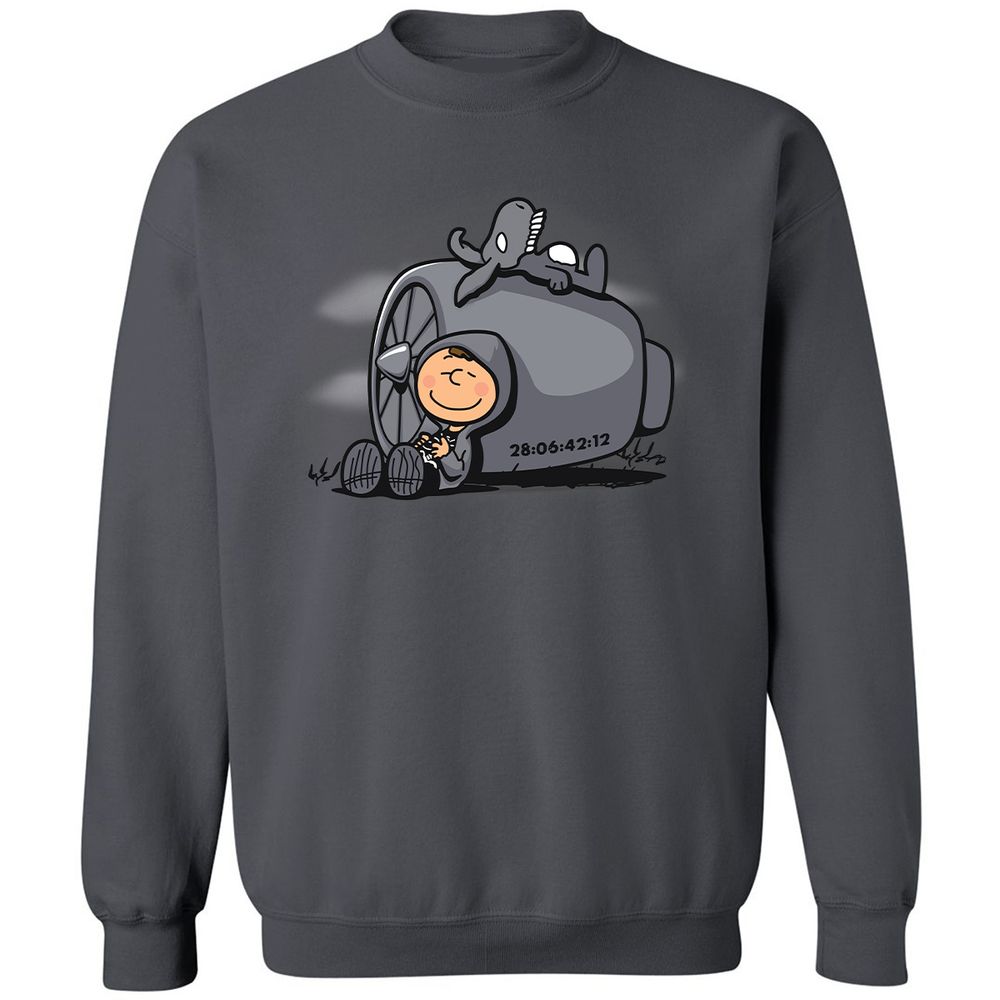 Classic Unisex Sweatshirt - NKDP985H - Charcoal - 7