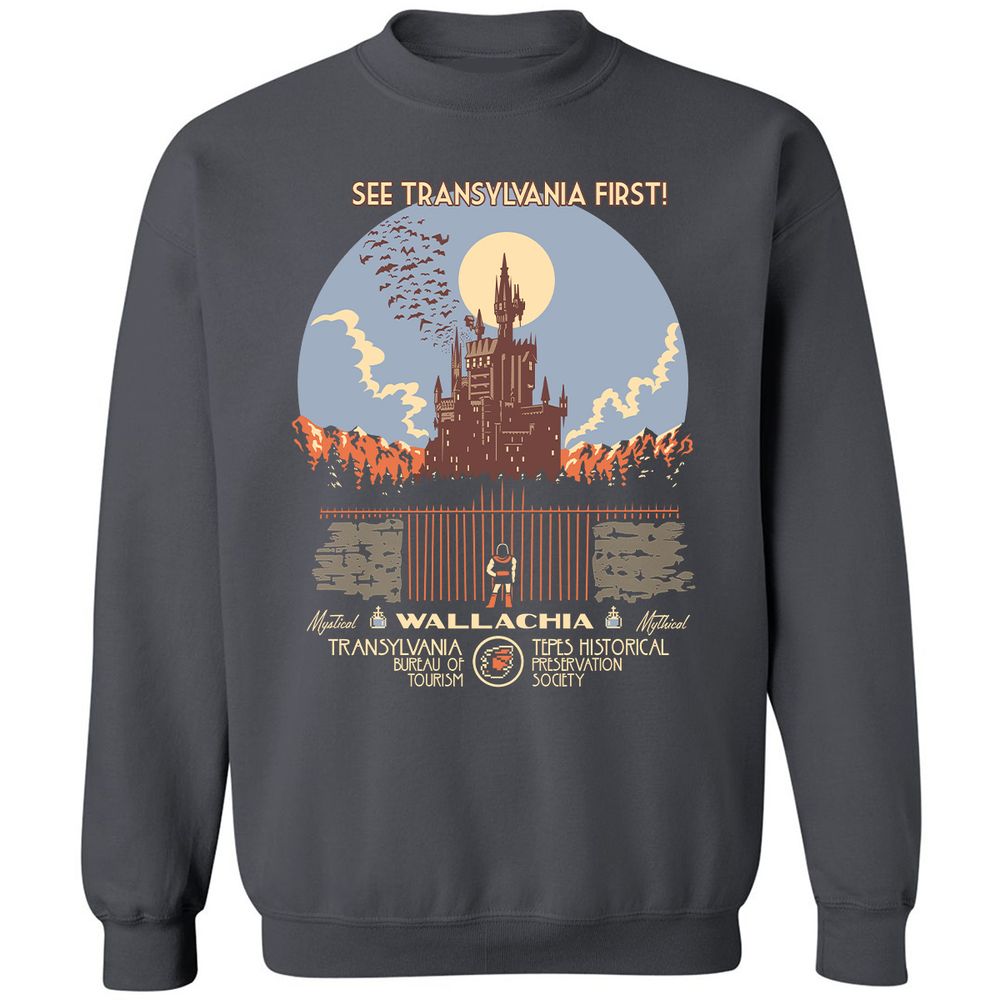 Classic Unisex Sweatshirt - T9B4YLAE - Charcoal - 7
