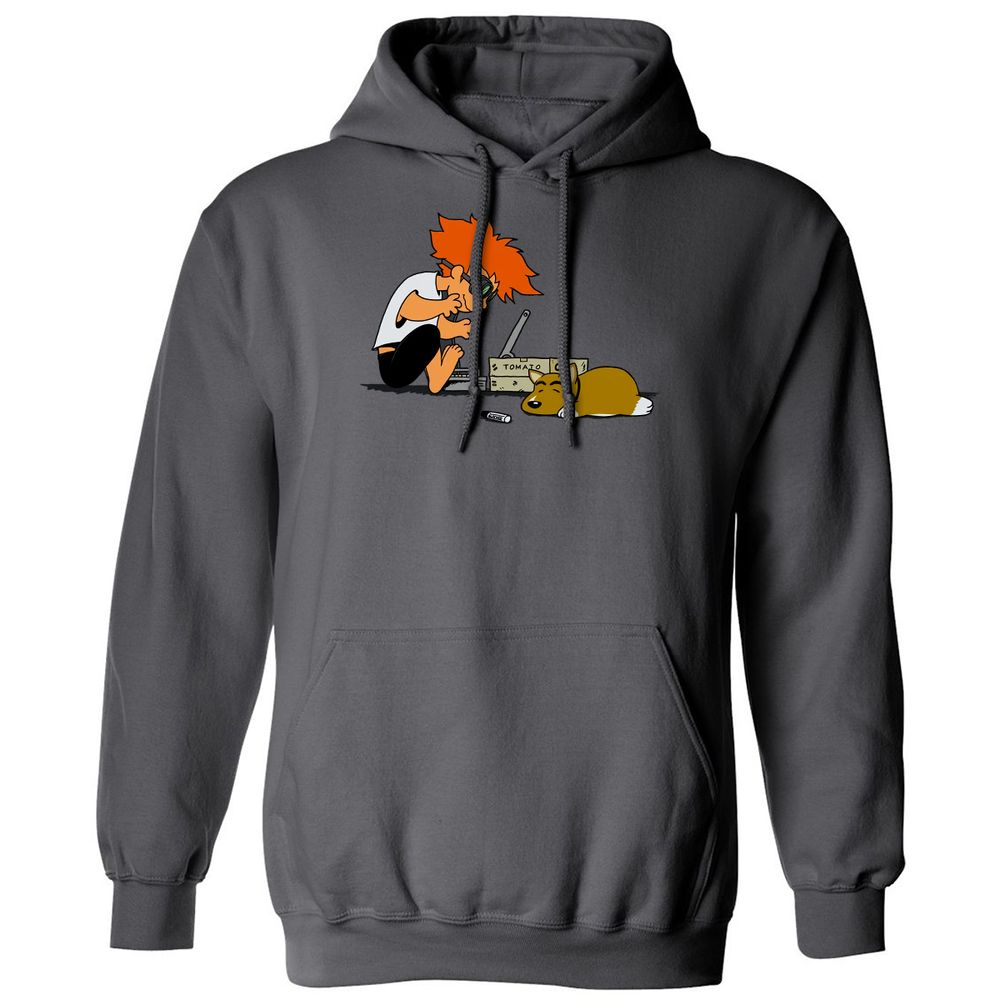 Classic Unisex Hoodie - Q1VA4LUJ - Charcoal - 7