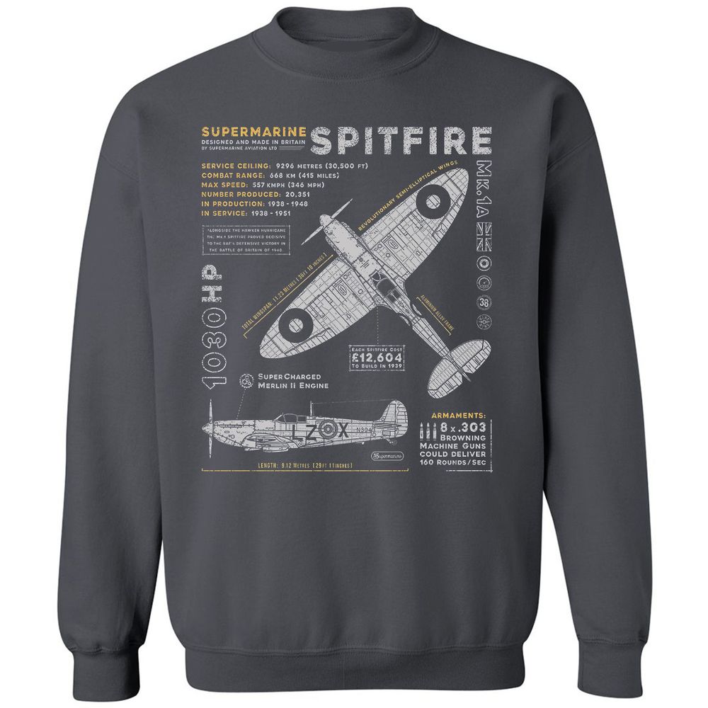 Supermarine Spitfire Essential - Charcoal - 7