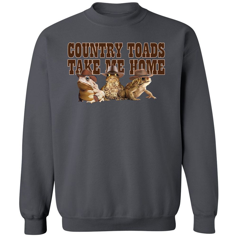 Country Toads Take Me Home - Charcoal - 7