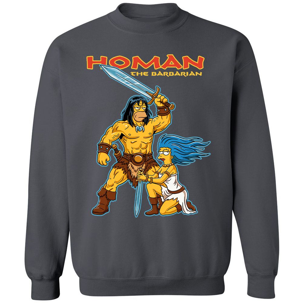 Classic Unisex Sweatshirt - 62KC3DBE - Charcoal - 7
