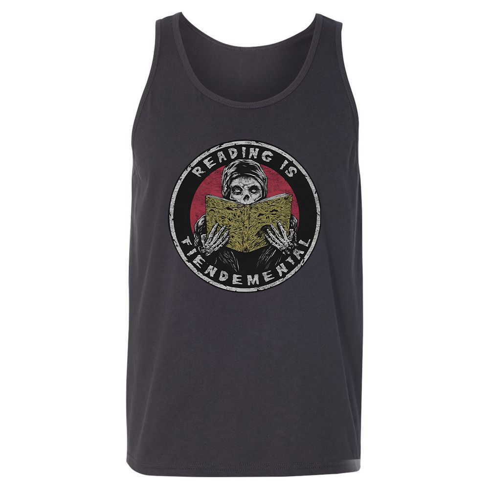 Reading Is Fiendemental - Dark Grey - 7