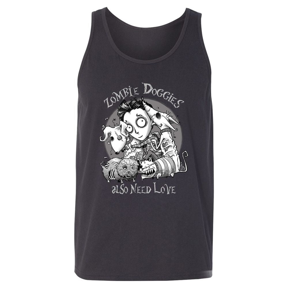 Unisex Jersey Tank - XM3QD3L9 - Dark Grey - 7