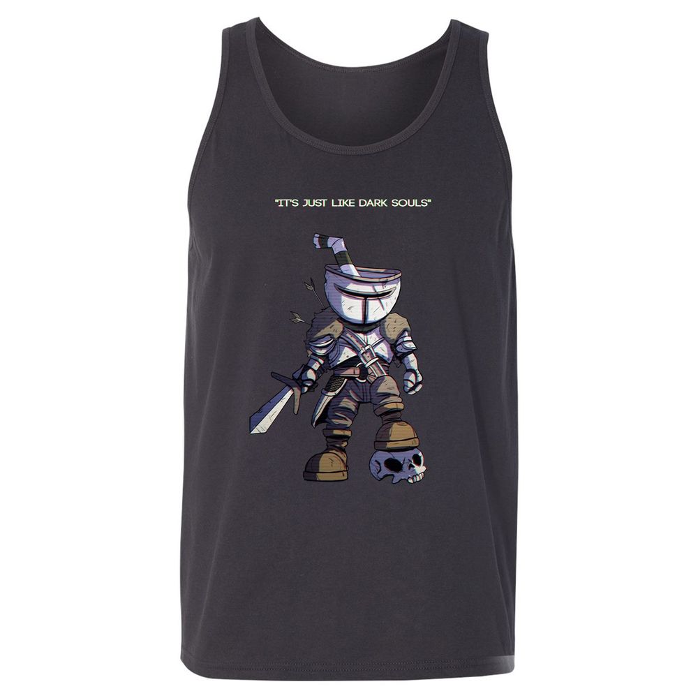 Unisex Jersey Tank - 4DRAGRXK - Dark Grey - 7