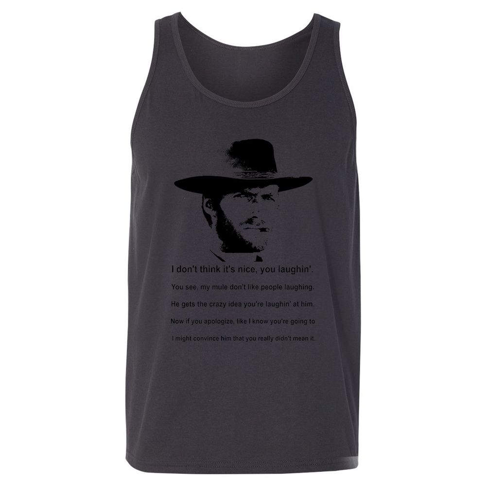 Clint Eastwood Mule Quote - Dark Grey - 7