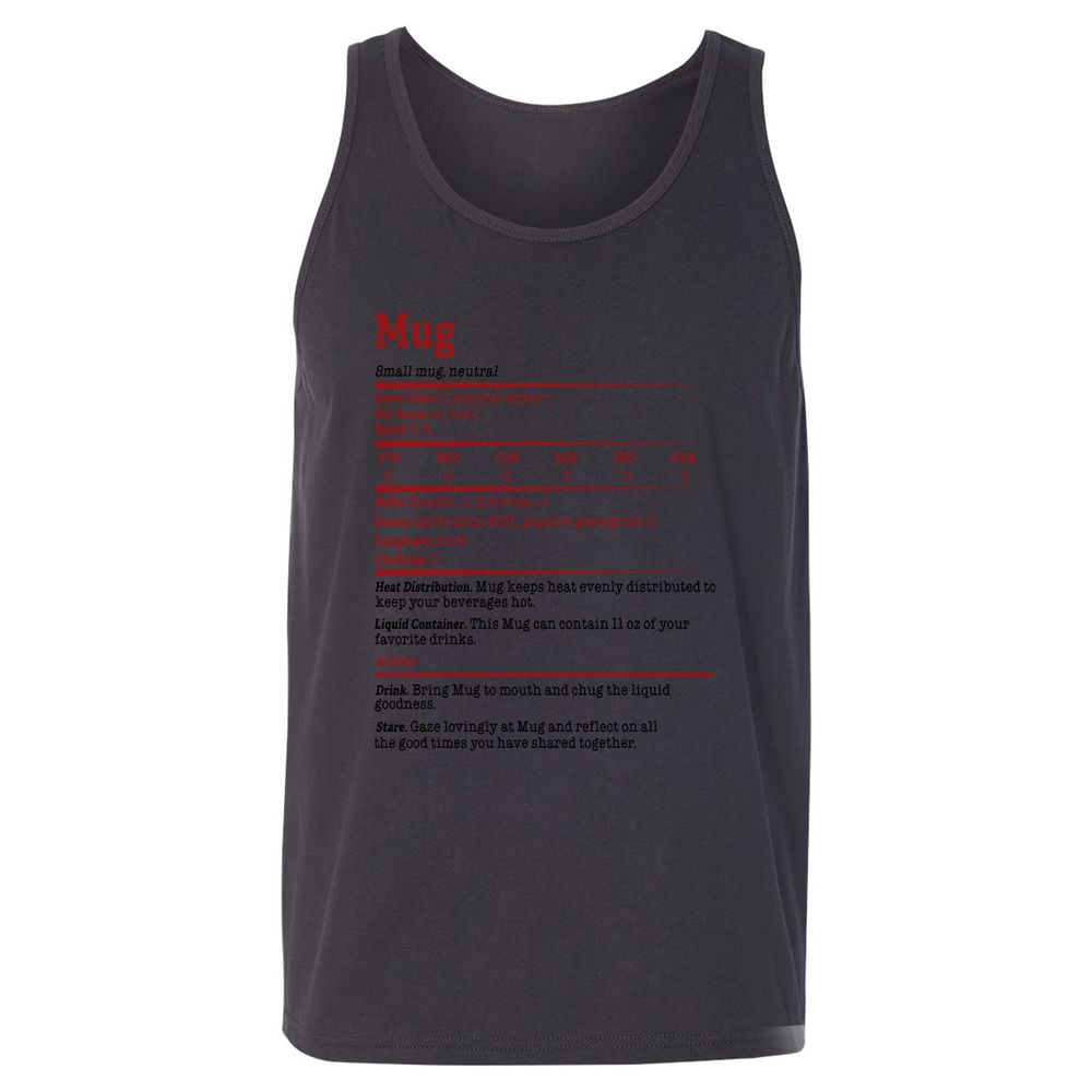 Unisex Jersey Tank - ACDTMKTC - Dark Grey - 7