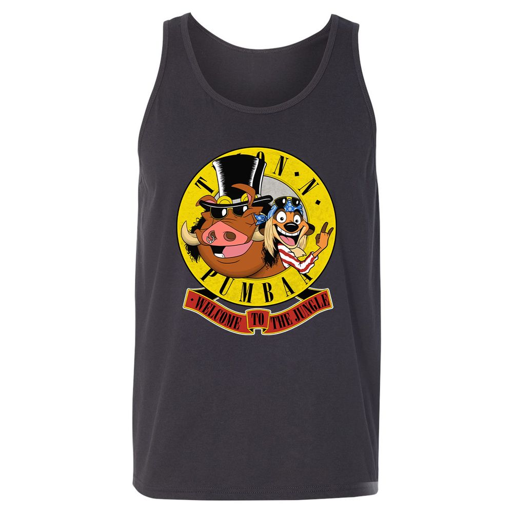 Unisex Jersey Tank - Black - Dark Grey - 7