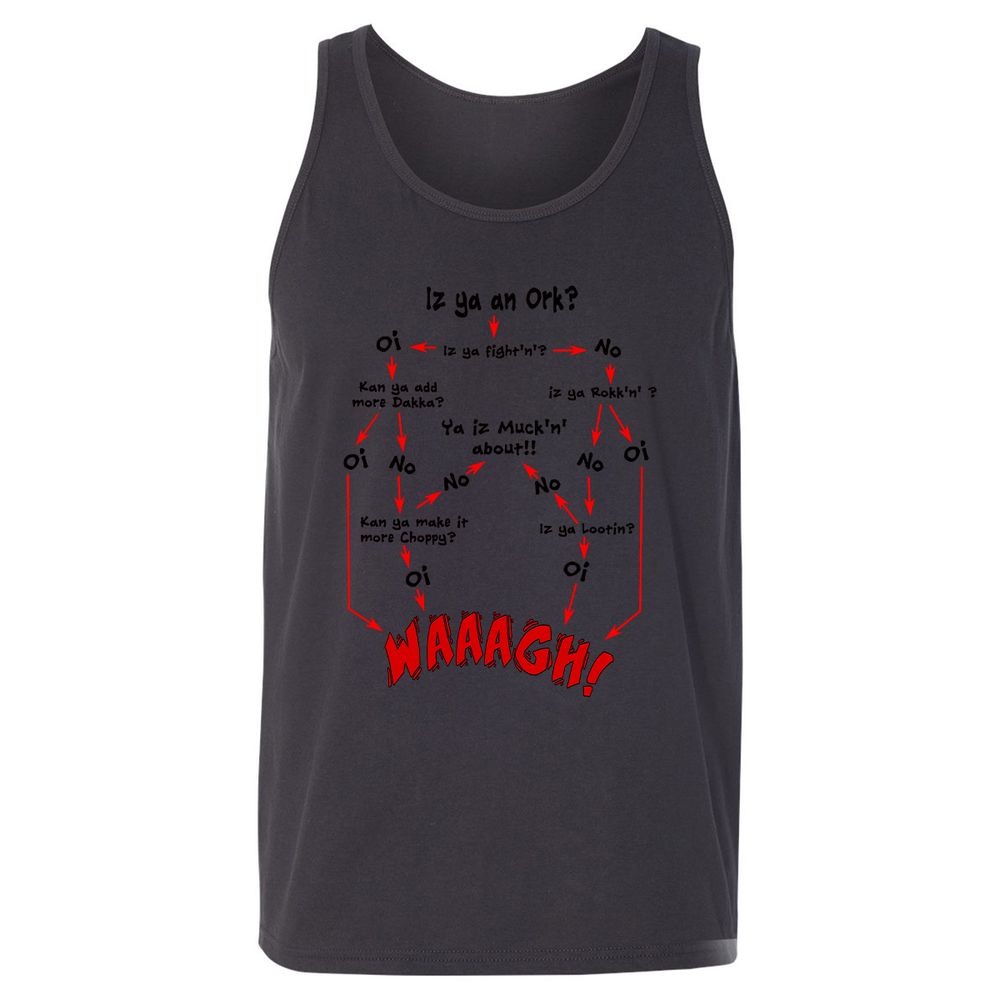Unisex Jersey Tank - UYUQK5J4 - Dark Grey - 7