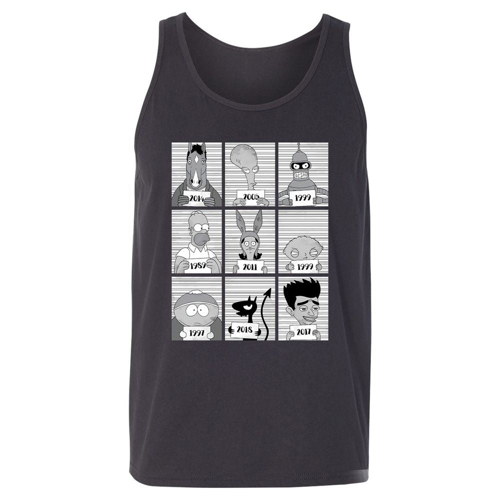 Unisex Jersey Tank - S9EK3C9M - Dark Grey - 7