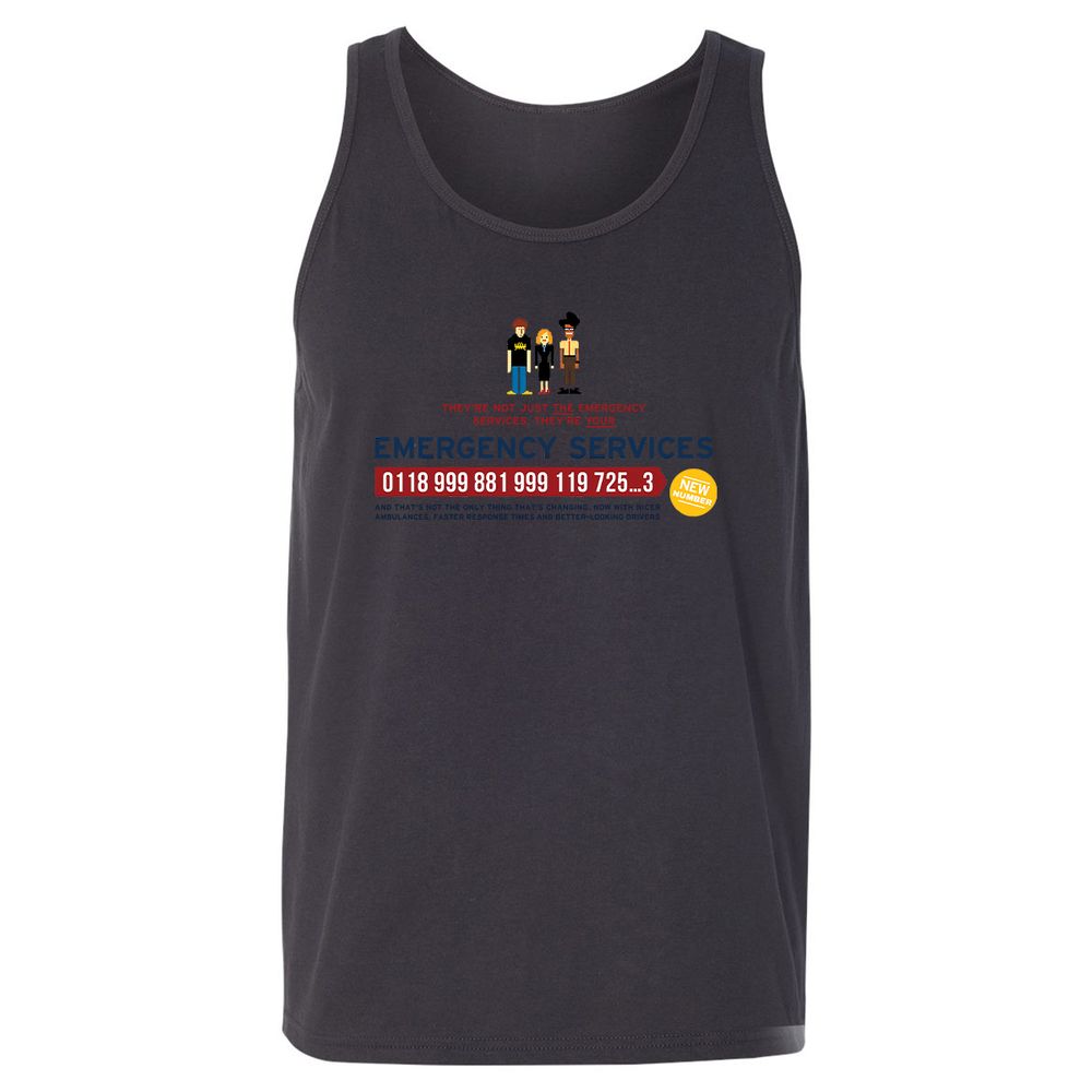 Unisex Jersey Tank - 91EZGZ51 - Dark Grey - 7