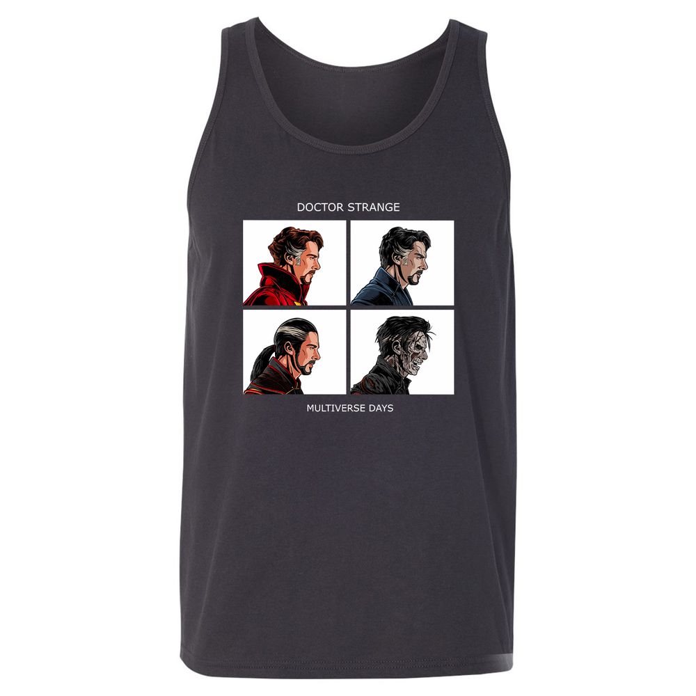 Unisex Jersey Tank - 4XDSR1E2 - Dark Grey - 7