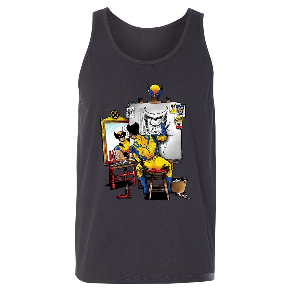 Unisex Jersey Tank - WDYBLAJN - Dark Grey - 7