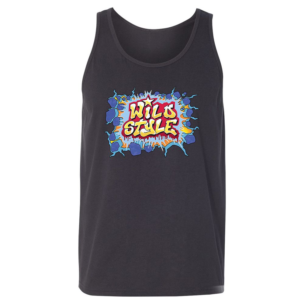 Unisex Jersey Tank - Black - Dark Grey - 7