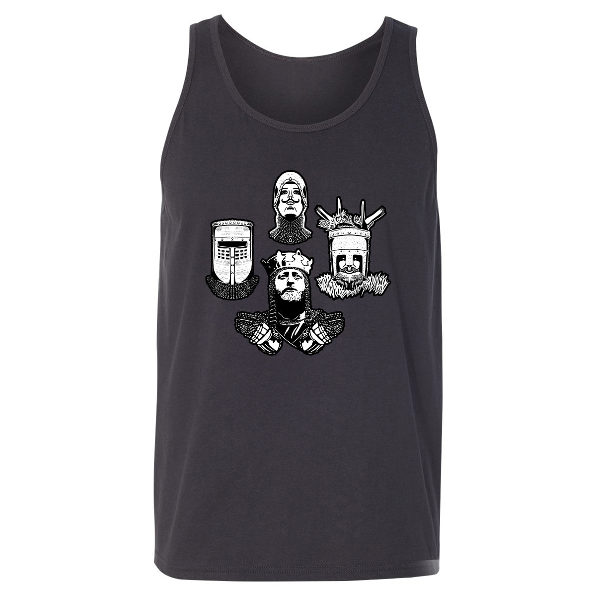 Unisex Jersey Tank - FLWDU4DK - Dark Grey - 7