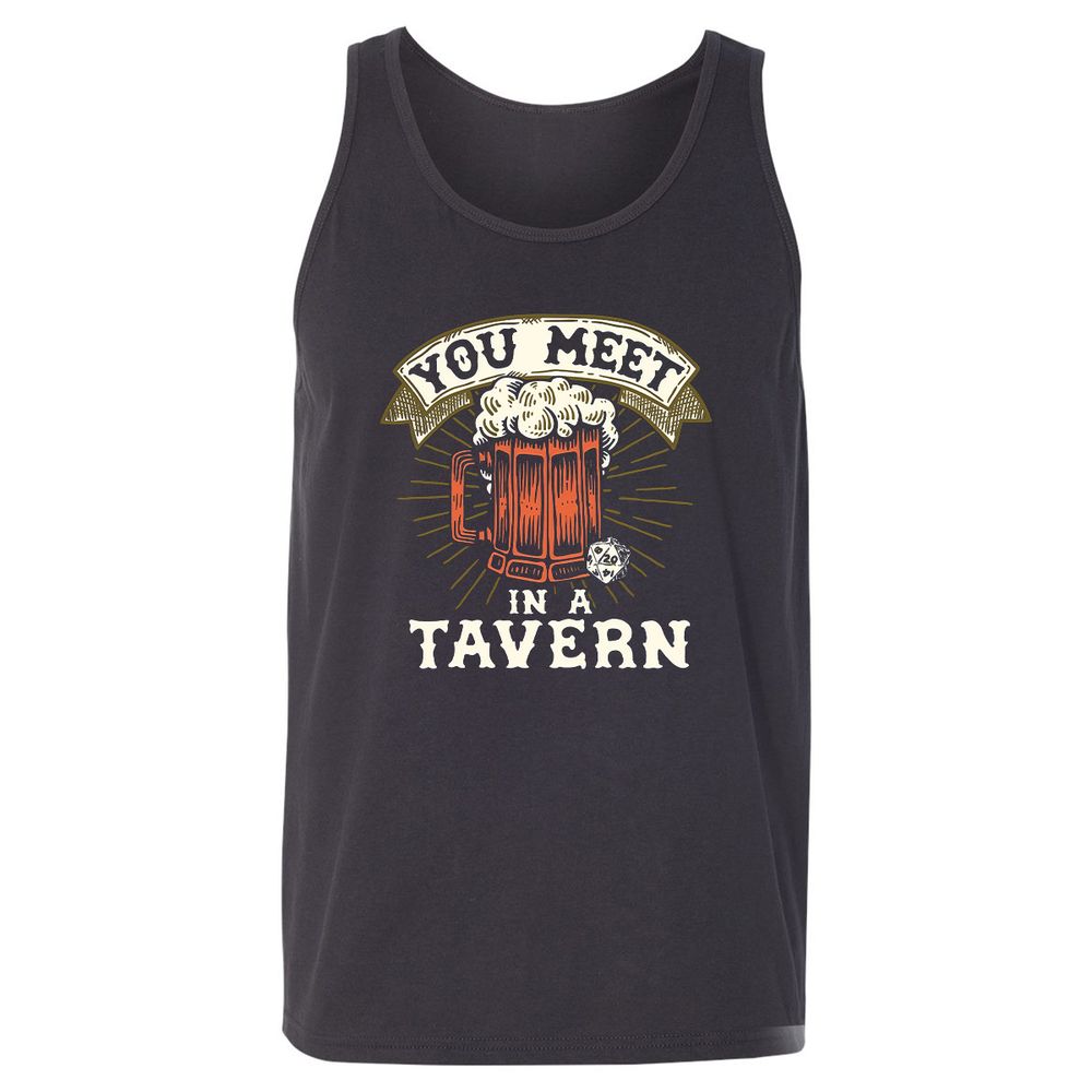 Unisex Jersey Tank - 383DFVEP - Dark Grey - 7