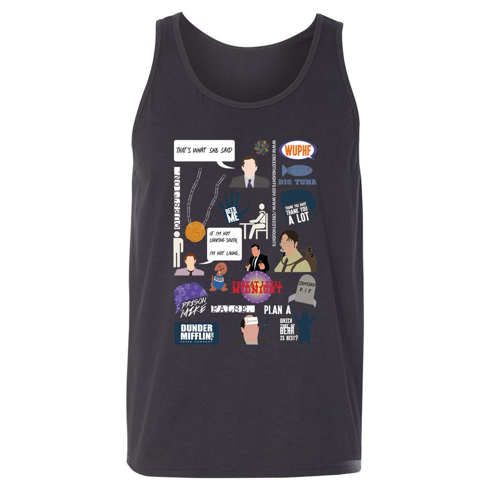 Unisex Jersey Tank - 7S4DZV6B - Dark Grey - 7