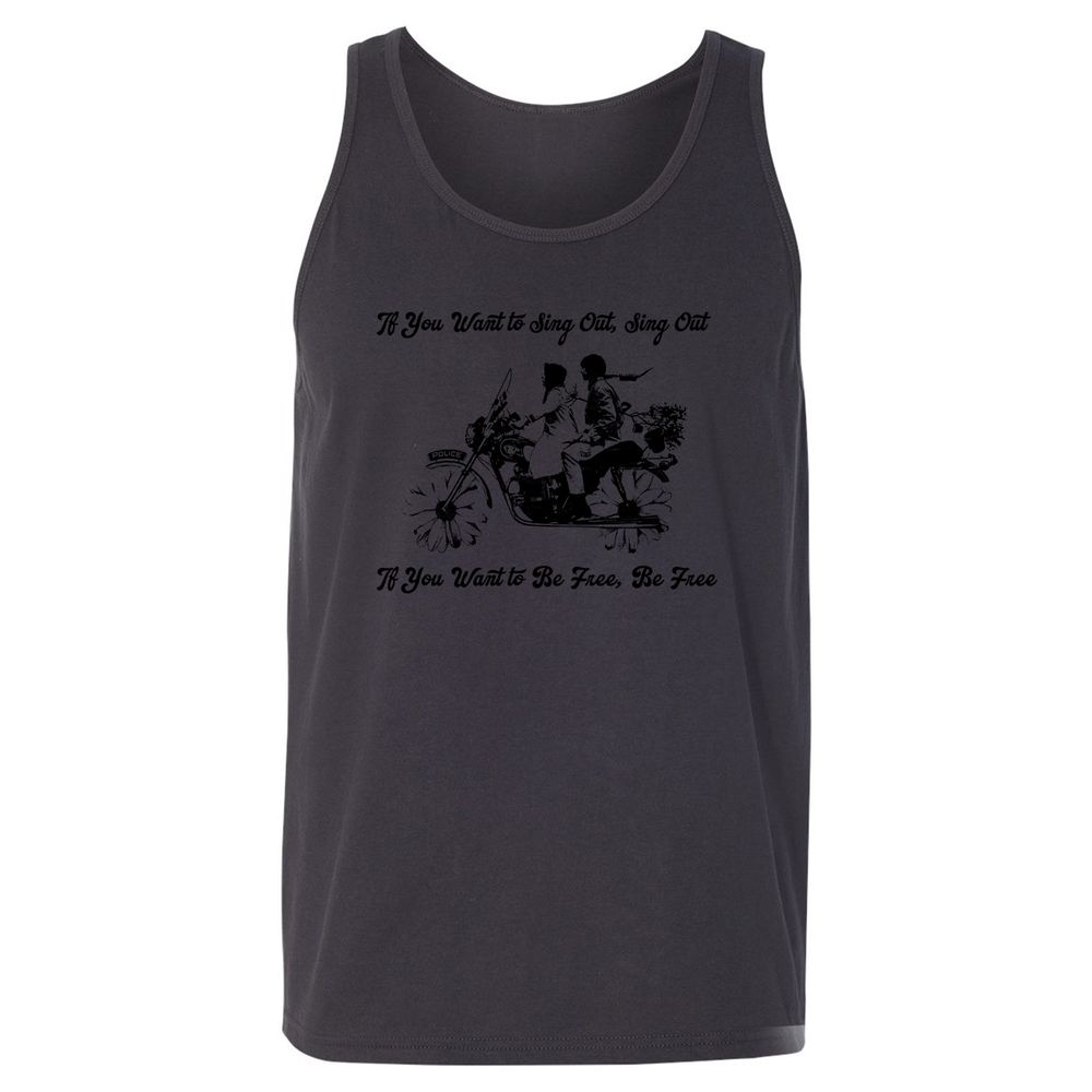 Unisex Jersey Tank - GE567YJN - Dark Grey - 7