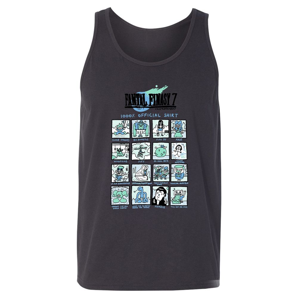 Unisex Jersey Tank - QYC28MB3 - Dark Grey - 7