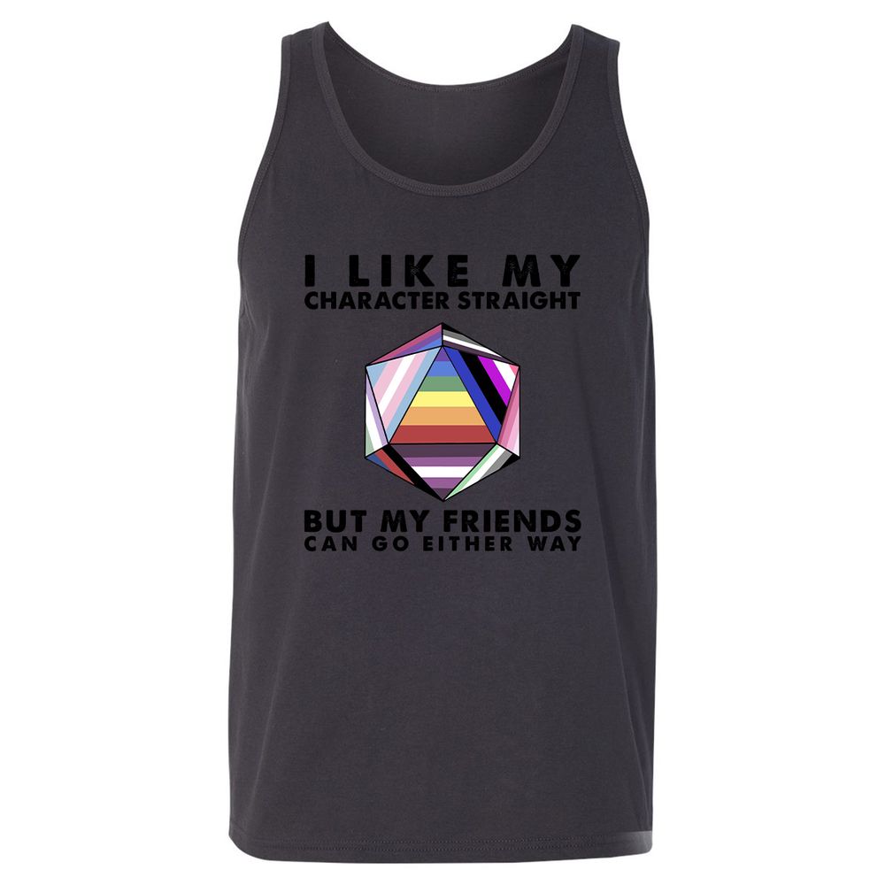 Unisex Jersey Tank - AQKASELD - Dark Grey - 7