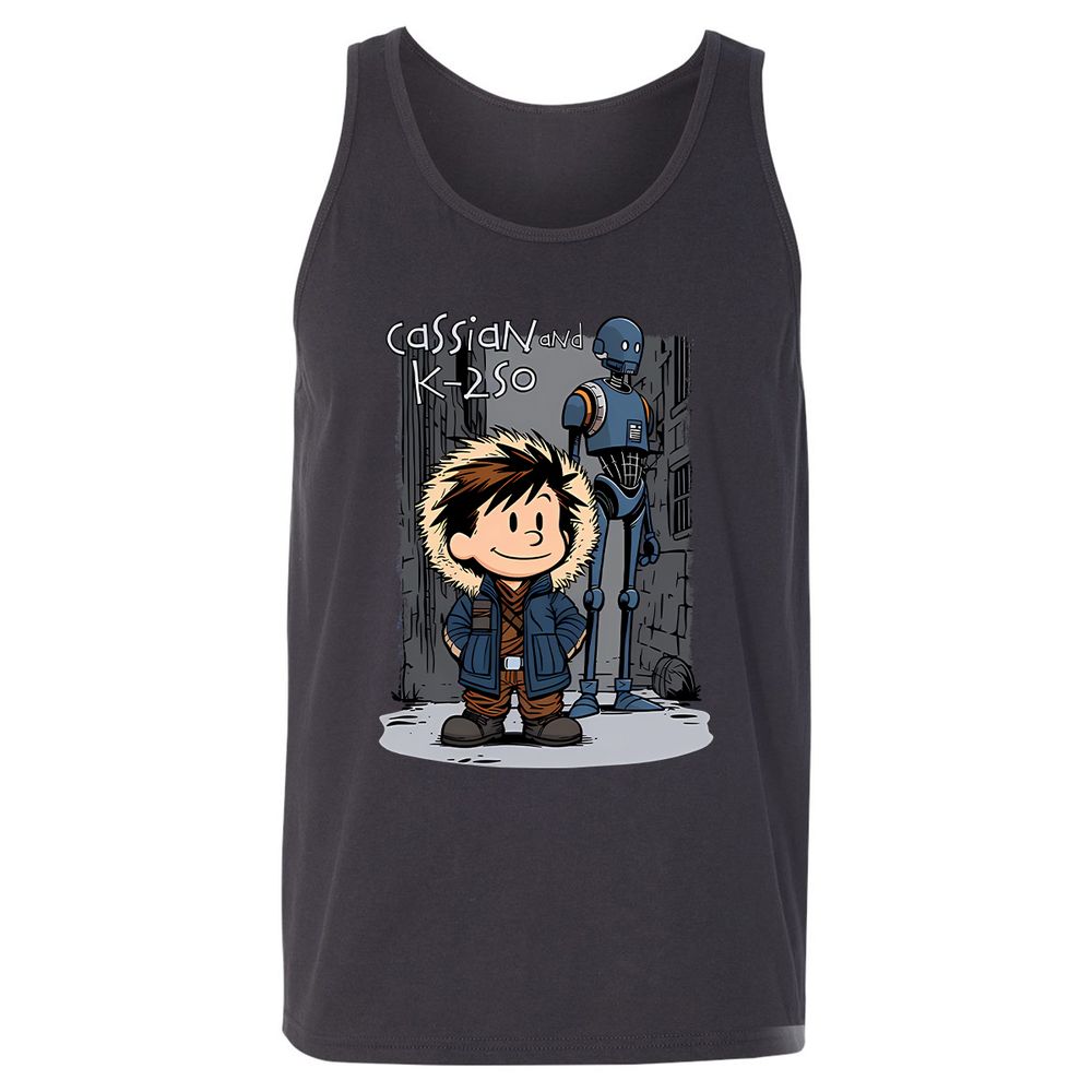 Unisex Jersey Tank - WDAVKV9X - Dark Grey - 7