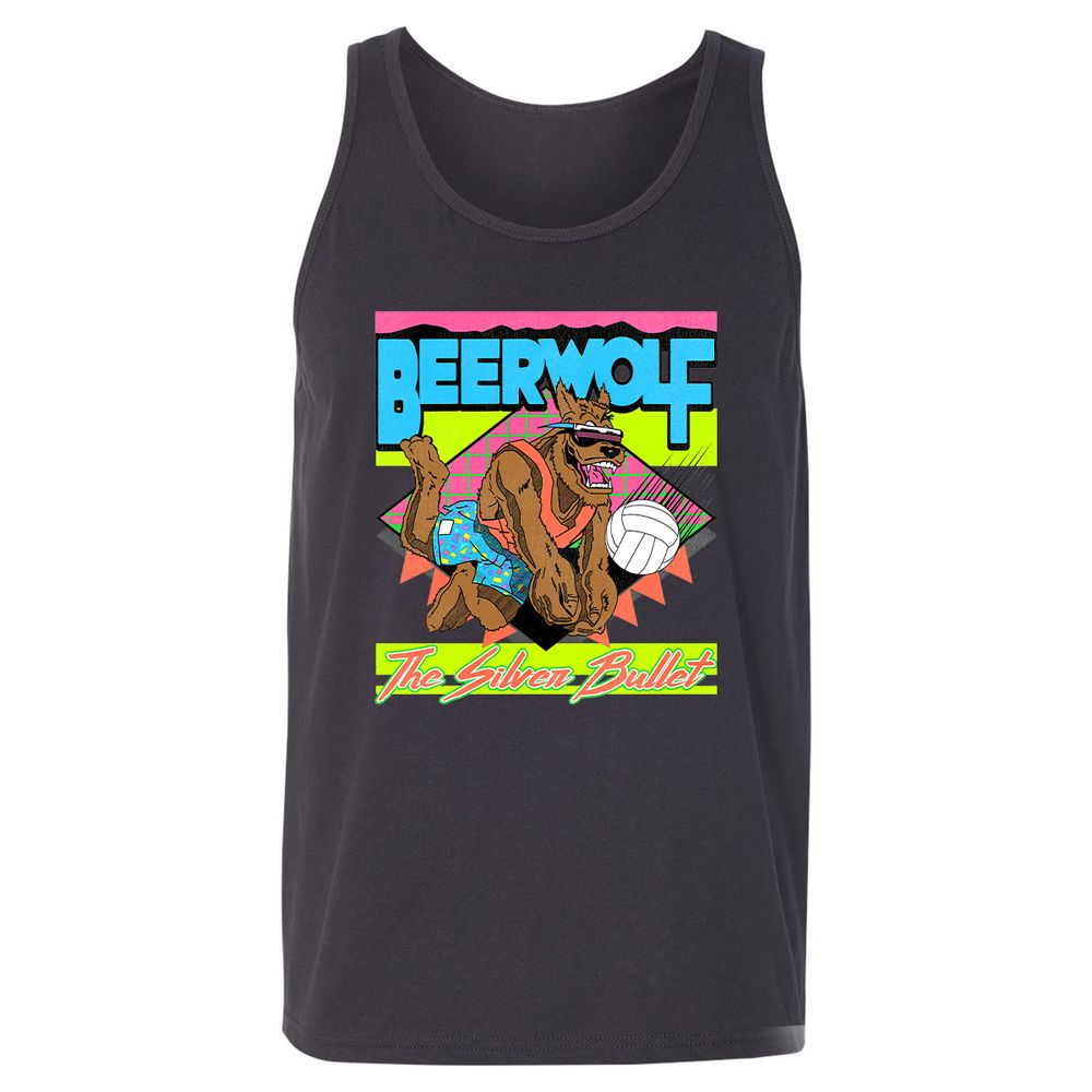 Retro Beach Wolf - Dark Grey - 7