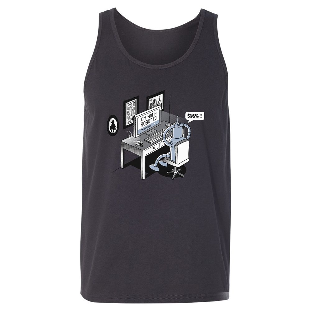 Unisex Jersey Tank - PFQBG3ZW - Dark Grey - 7
