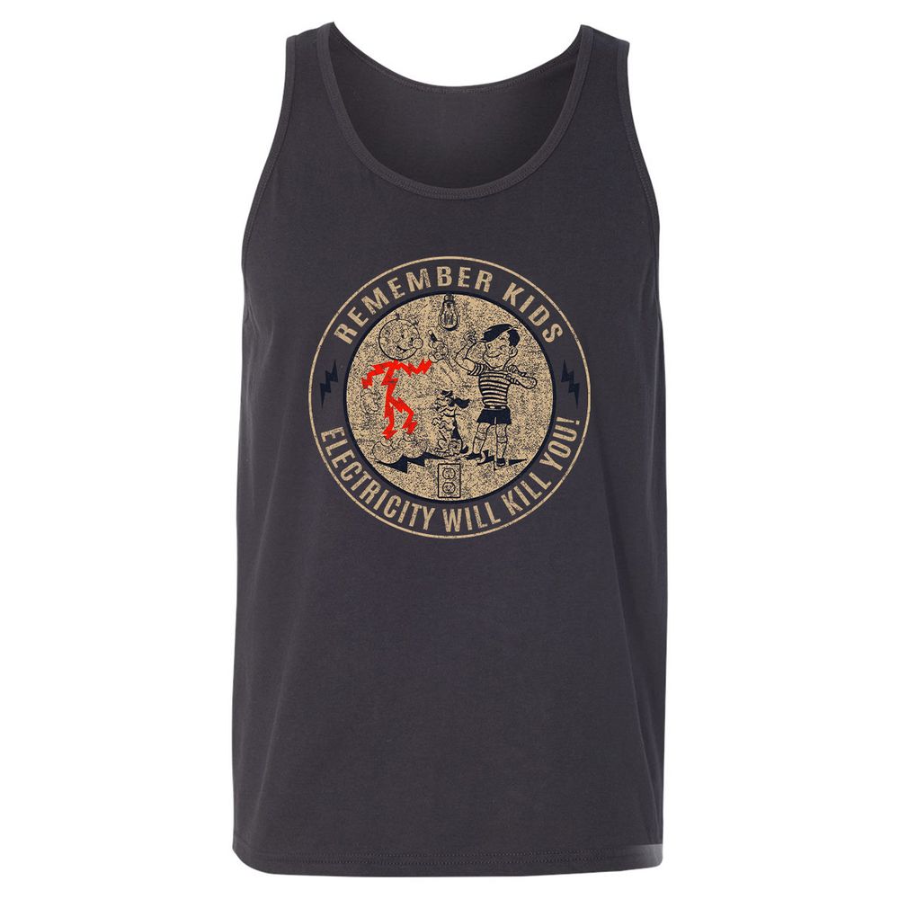 Unisex Jersey Tank - XN1GU6E9 - Dark Grey - 7