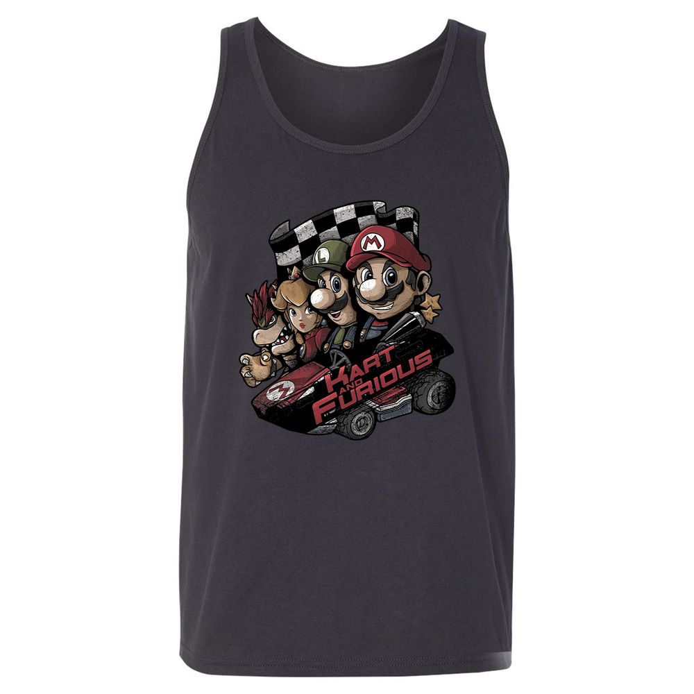 Unisex Jersey Tank - C4R9AFZ1 - Dark Grey - 7