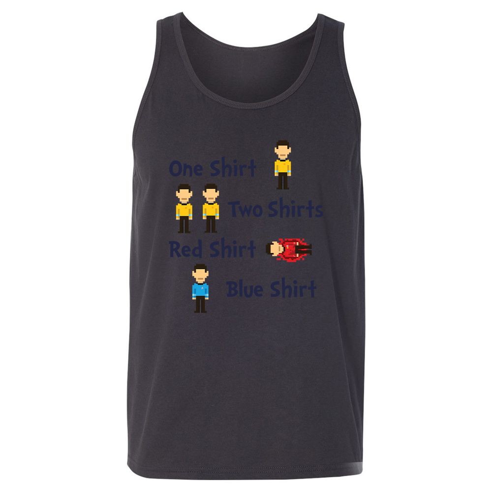 Red Shirt, Blue Shirt - Dark Grey - 7