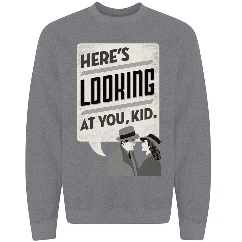 Here's Looking at You Kid - Graphite Heather - 7