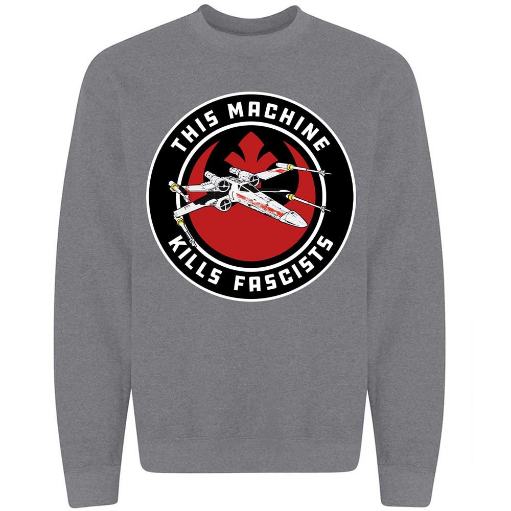 This Machine Kills Fascists - Graphite Heather - 7
