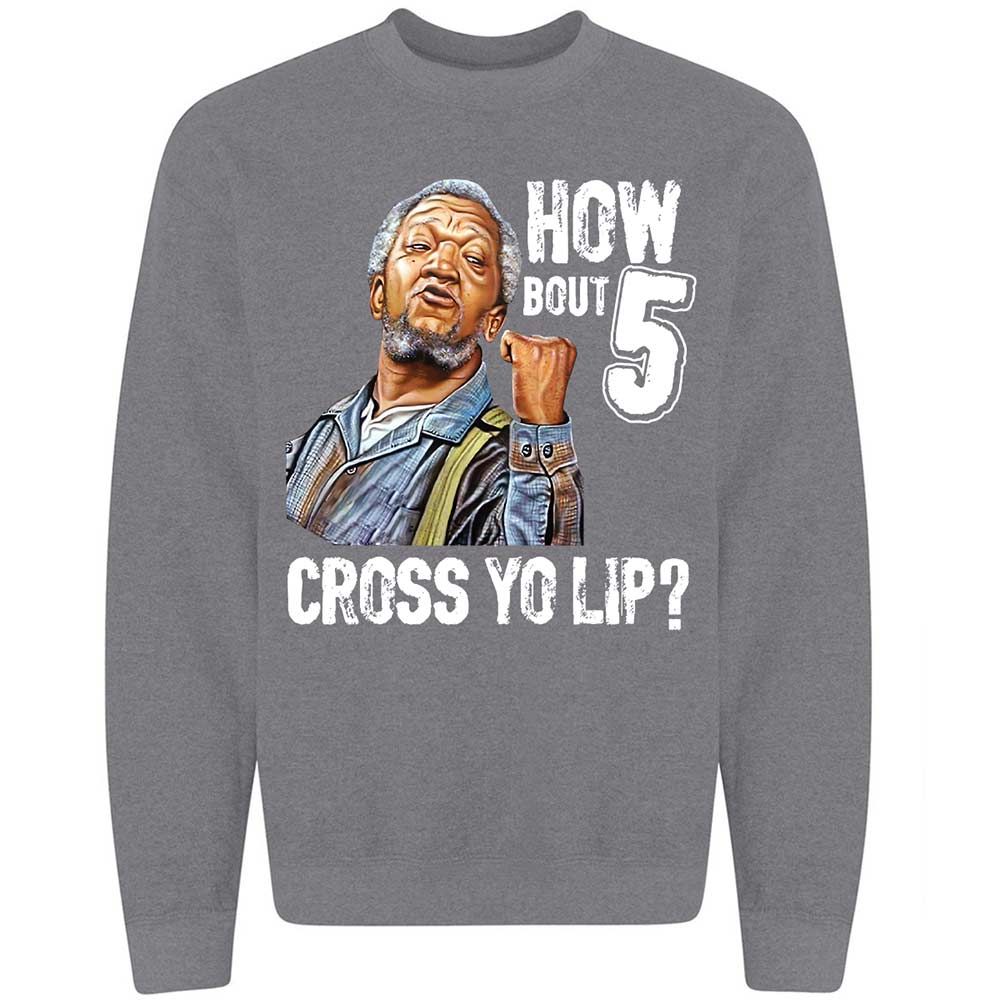 How bout 5 cross yo lip - Graphite Heather - 7