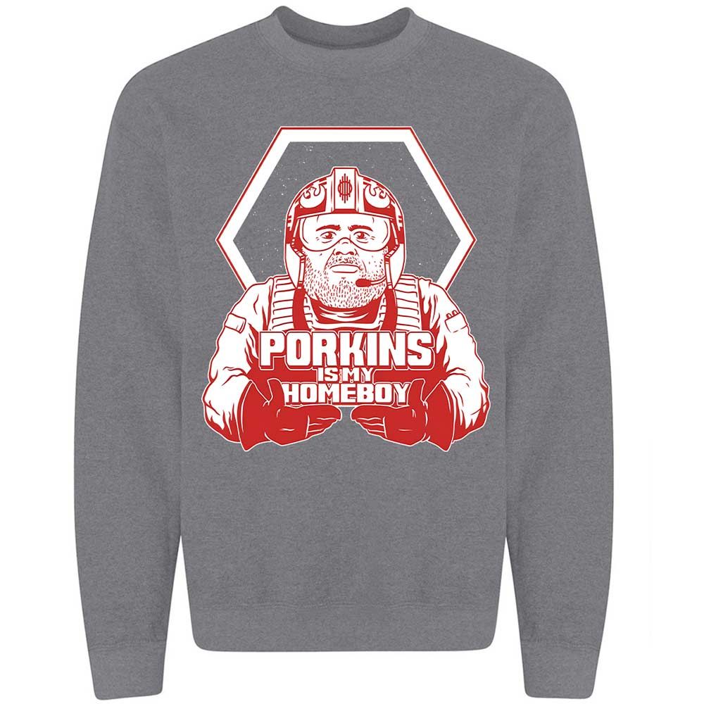 Porkins Is My Homeboy - Graphite Heather - 7