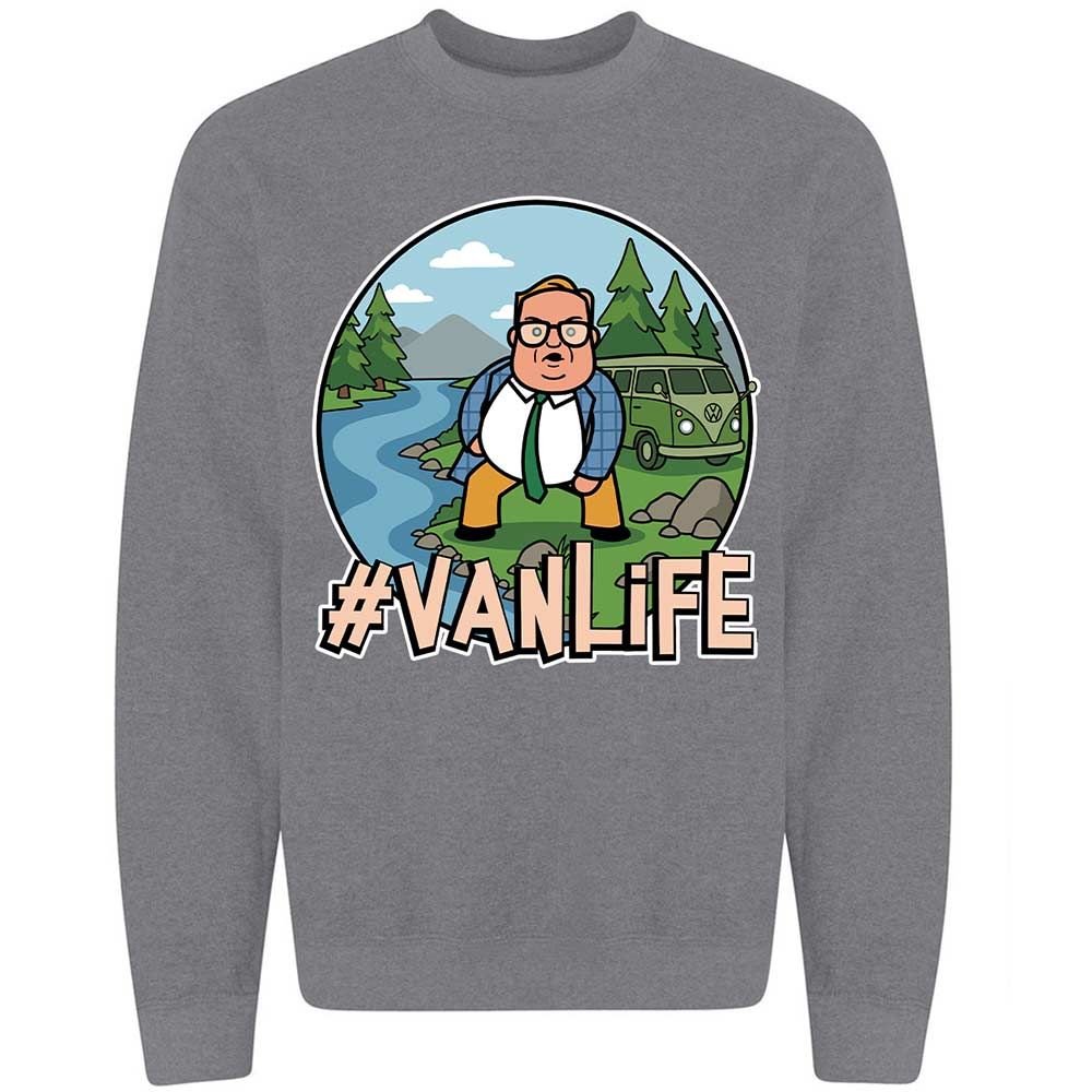 Vanlife living in a van down by the river - Graphite Heather - 7