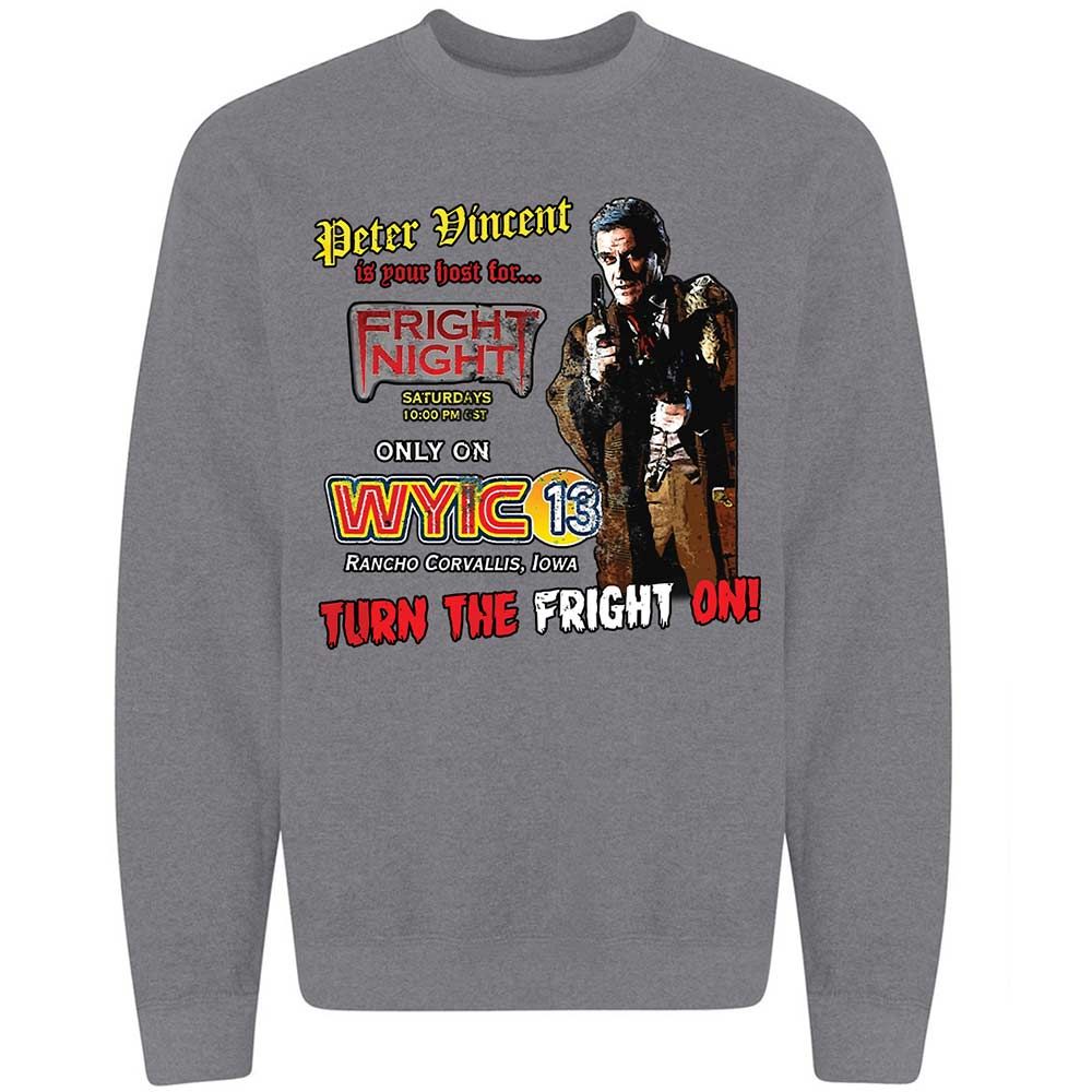 Peter Vincent Fright horror night cult - Graphite Heather - 7