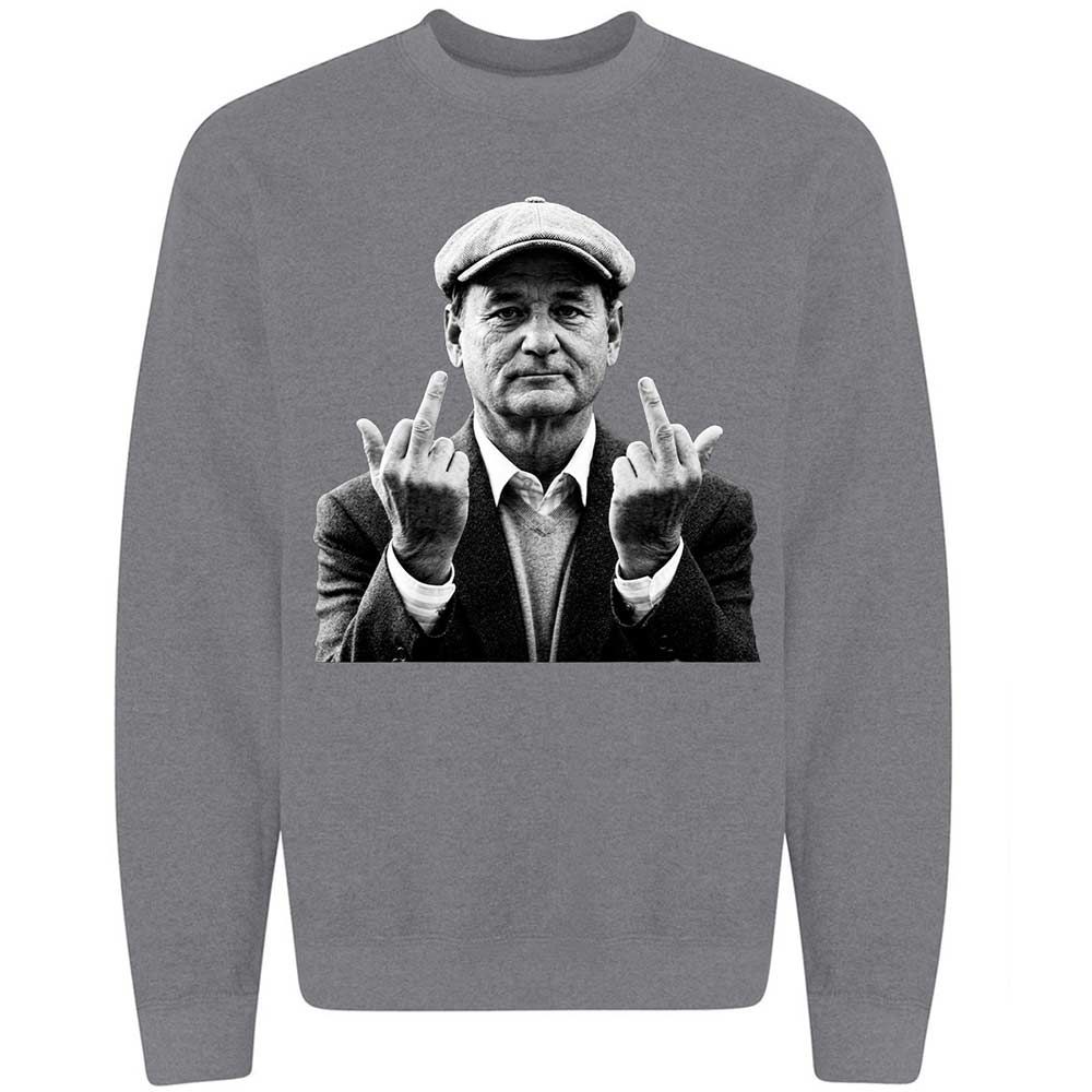 Bill Murray Middle Finger - Graphite Heather - 7