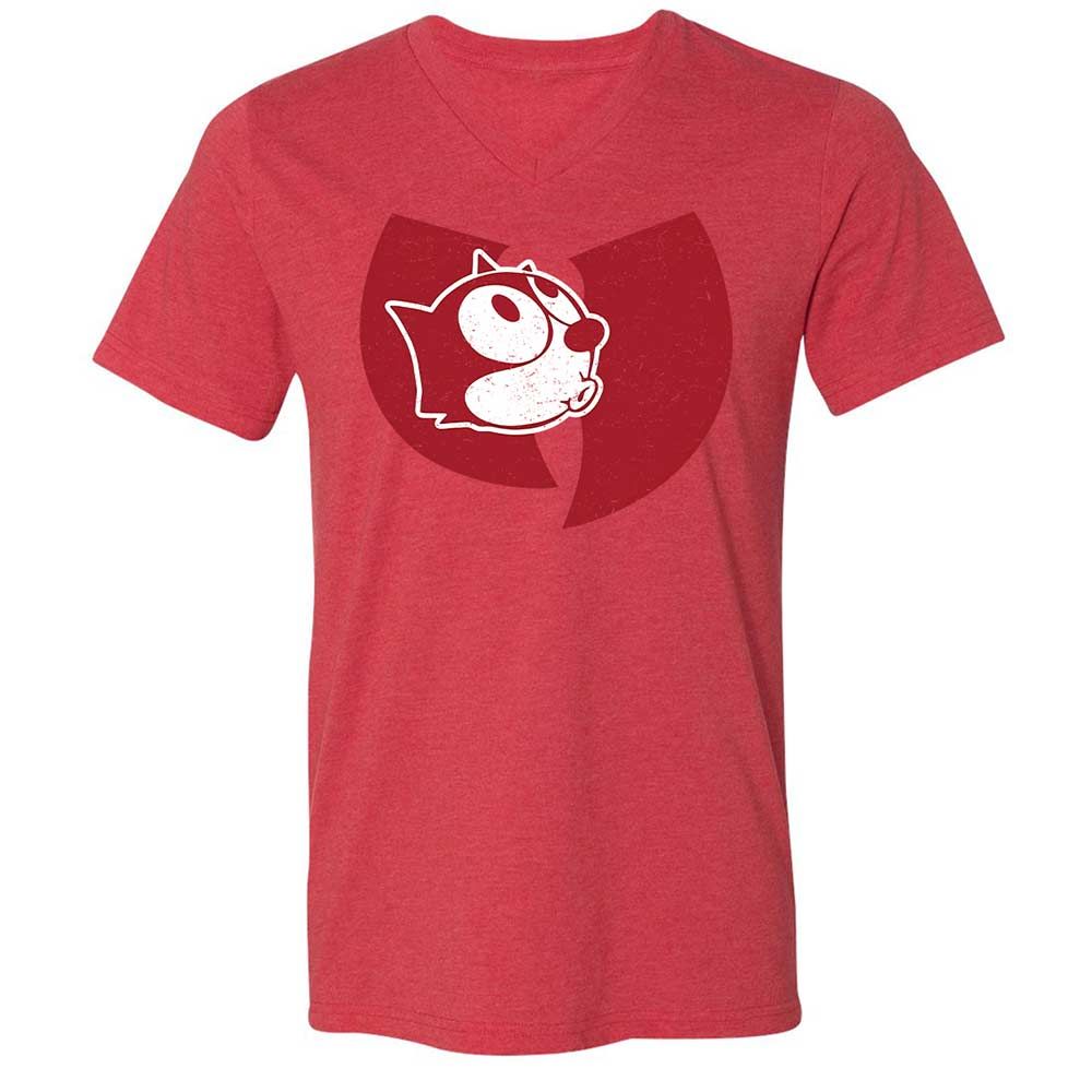 Unisex V-Neck T-Shirt - 3BATV7EP - Heather Red - 7