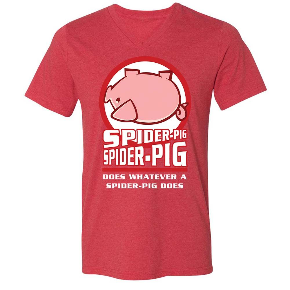 Spider-Pig, Spider-Pig - Heather Red - 7