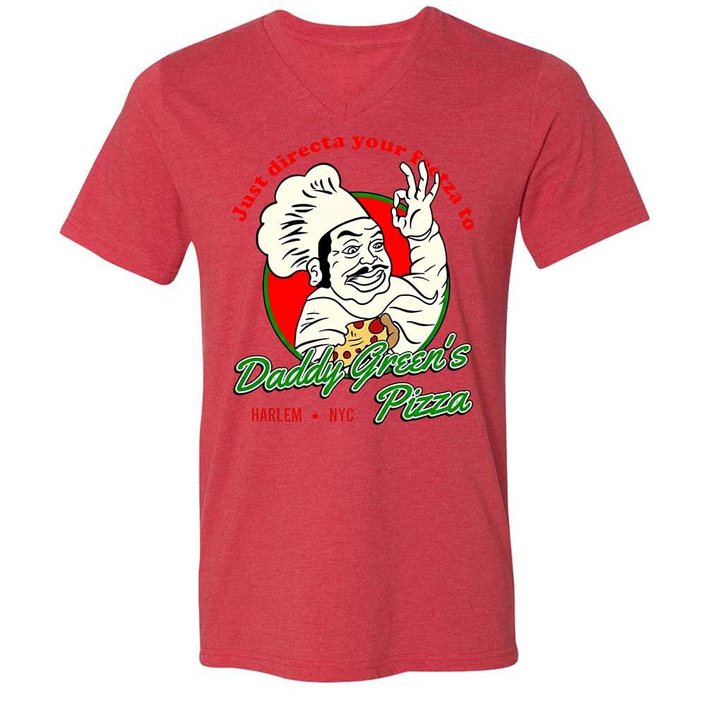 Unisex V-Neck T-Shirt - 7AY1BGVG - Heather Red - 7