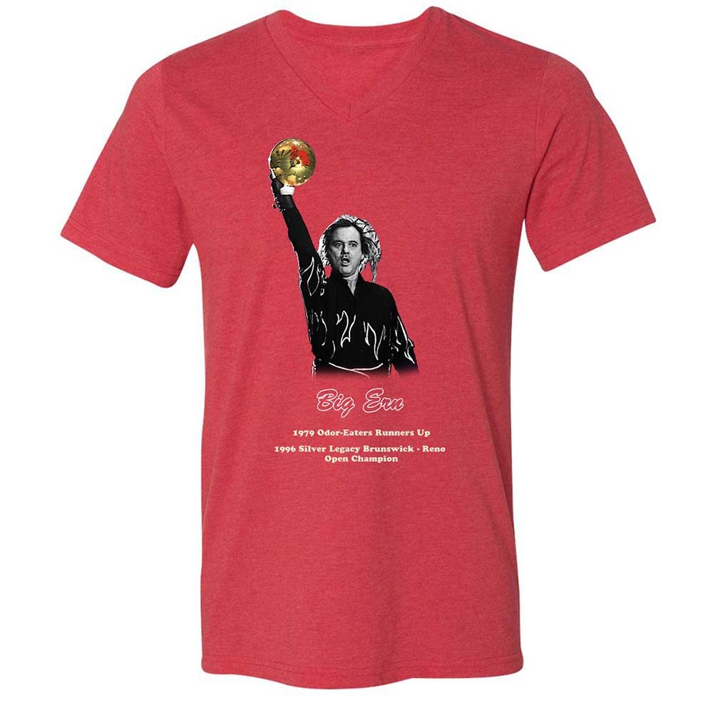Unisex V-Neck T-Shirt - SCDEBWEH - Heather Red - 7